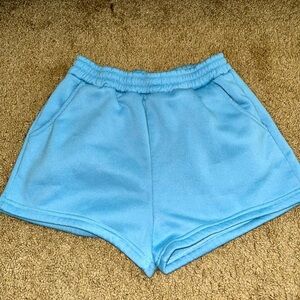 Light blue cotton shorts from Shein